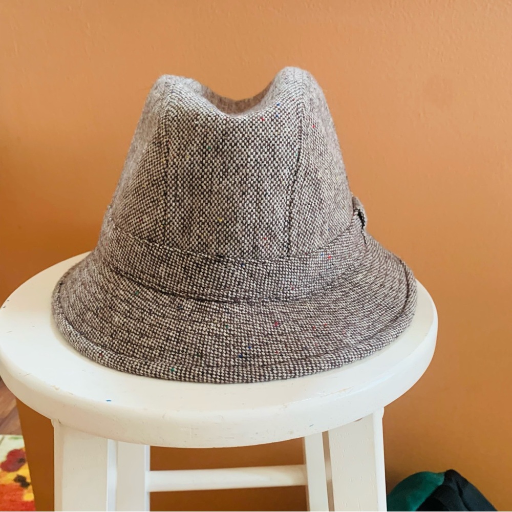 Brown Tweed Bucket Hat